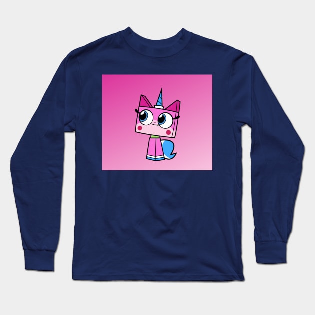 Unikitty Lego Long Sleeve T-Shirt by Bob Charl